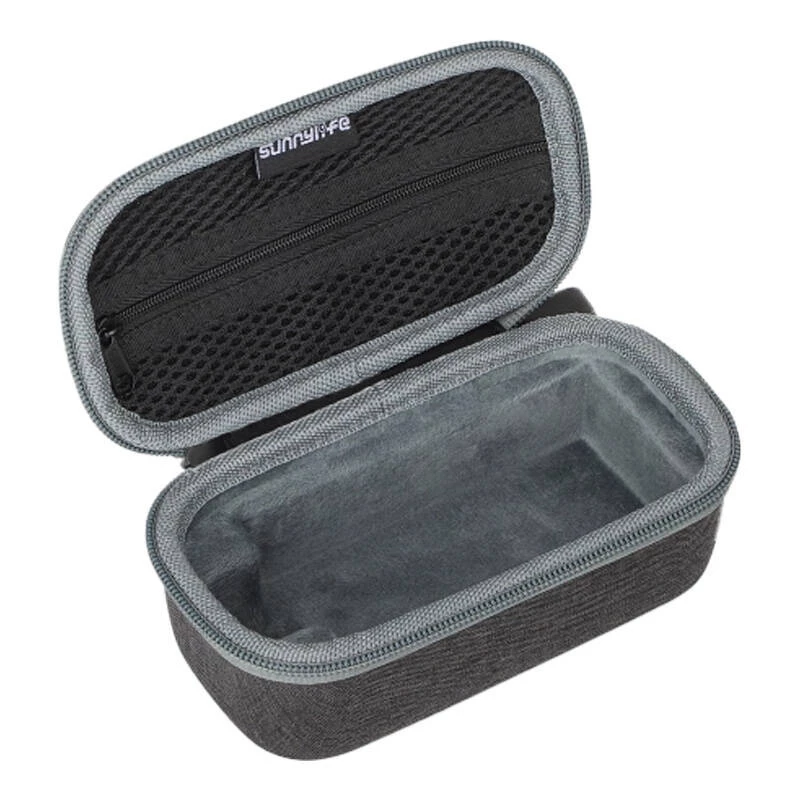 Sunnylife Bolsa de transporte para DJI Mic / Mic 2 (B770) - negra, funda rígida de piel PU
