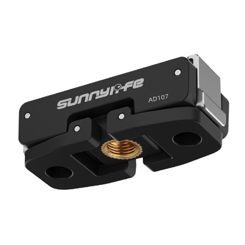 Sunnylife adaptador de montaje reversible para DJI Osmo Nano / Action 6, 1/4 de pulgada (ON-AD107)