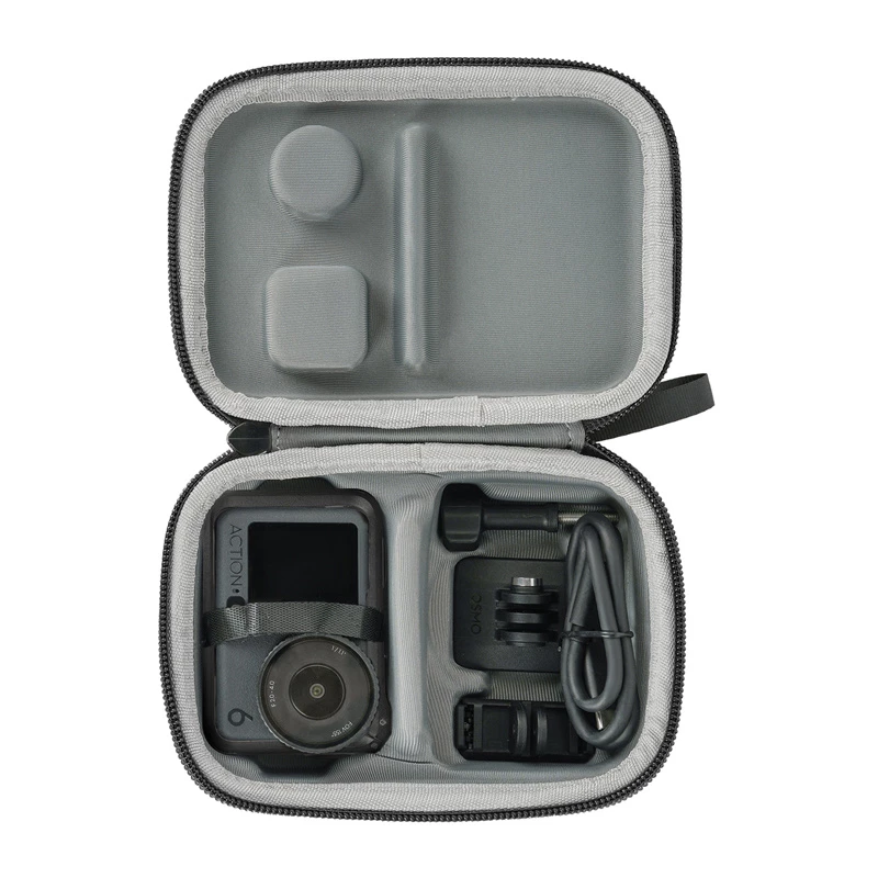 Sunnylife Standard Combo Bolsa de transporte para DJI Osmo Action 6/5/4/3 - Negro (OA6-B131-D)