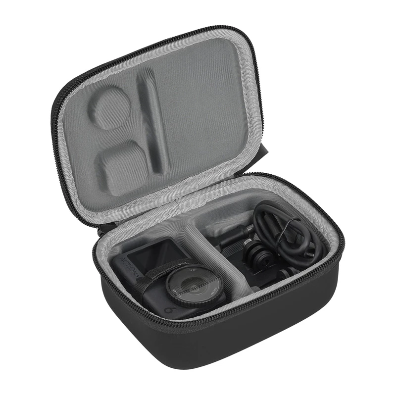 Sunnylife Standard Combo Bolsa de transporte para DJI Osmo Action 6/5/4/3 - Negro (OA6-B131-D)