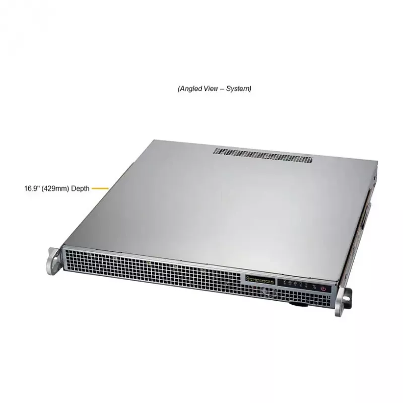 Super Micro 1U Rackmount Servidor barebone AS-1015A-MT, H13SAE-MF, 4x 2,5