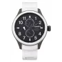 SUPERDRY reloj analógico de cuarzo hombre SYG110W 44mm correa de silicona negra
