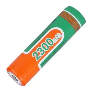 SUPERFIRE Batería 18650 2300 mAh 3,7 V Li-Ion recargable con protección (Button Top)