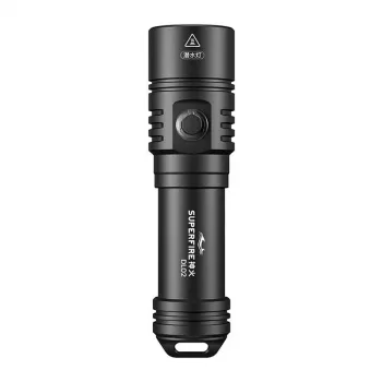 Linterna LED recargable Superfire DL02, 300 lúmenes, USB-C, IPX4