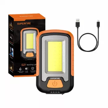 Superfire G21 linterna de taller, 650lm, USB