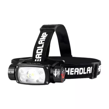 Linterna frontal Superfire HE11, 640 lm, 20 W, 6 modos, 100 m
