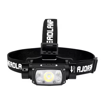 Linterna frontal Superfire HE11, 640 lm, 20 W, 6 modos, 100 m
