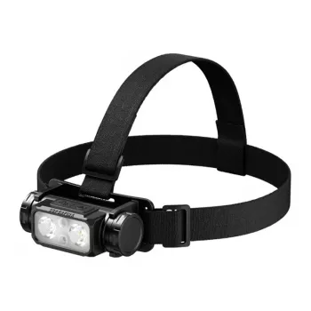 Linterna frontal LED recargable SUPERFIRE HL106, 1200 lúmenes, USB-C, IPX4, alcance 200 m, 5 modos, ángulo ajustable, negro