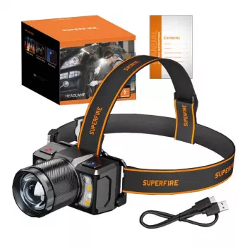 Linterna frontal Superfire HL25 700 lm USB-C