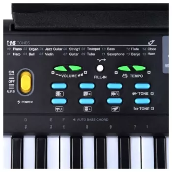 SUPRIMO 605 UFB teclado con micrófono para aprender a tocar, para niños