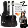 SUPRIMO CGS2 BK guitarra clásica 4/4 negra para aprender