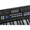 Teclado infantil SUPRIMO EK611 de 61 teclas con pantalla LCD, 200 timbres, 128 ritmos, micrófono y atril