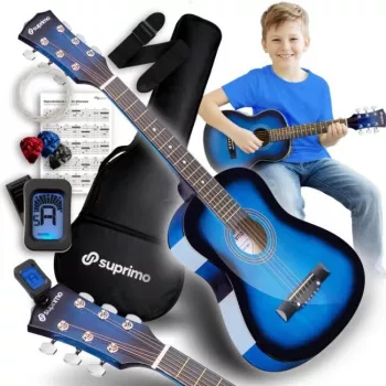 Guitarra acústica SUPRIMO JRA SET BB 1/4 Blueburst