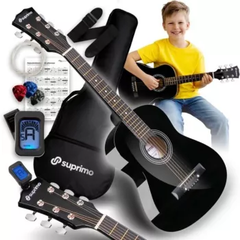 SUPRIMO JRA SET BK Talla 1/4 Conjunto de guitarra acústica negro