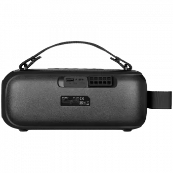 SVEN PS-255 altavoz, negro (12W, Bluetooth, FM, USB, micrófono de karaoke, 3600mAh)