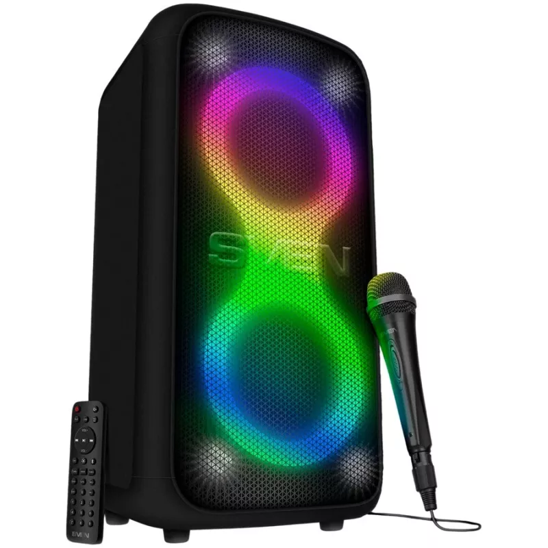 SVEN PS-960 Altavoz Bluetooth portátil 2.0 160W TWS FM USB LED negro