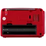 SVEN SRP-150 altavoz portátil, rojo (3W, Bluetooth, FM/AM/SW, USB, microSD, linterna, batería)