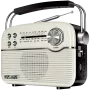 SVEN SRP-500 Altavoz Bluetooth portátil, Blanco (3W, radio FM/AM/SW, USB, microSD, AUX, batería)