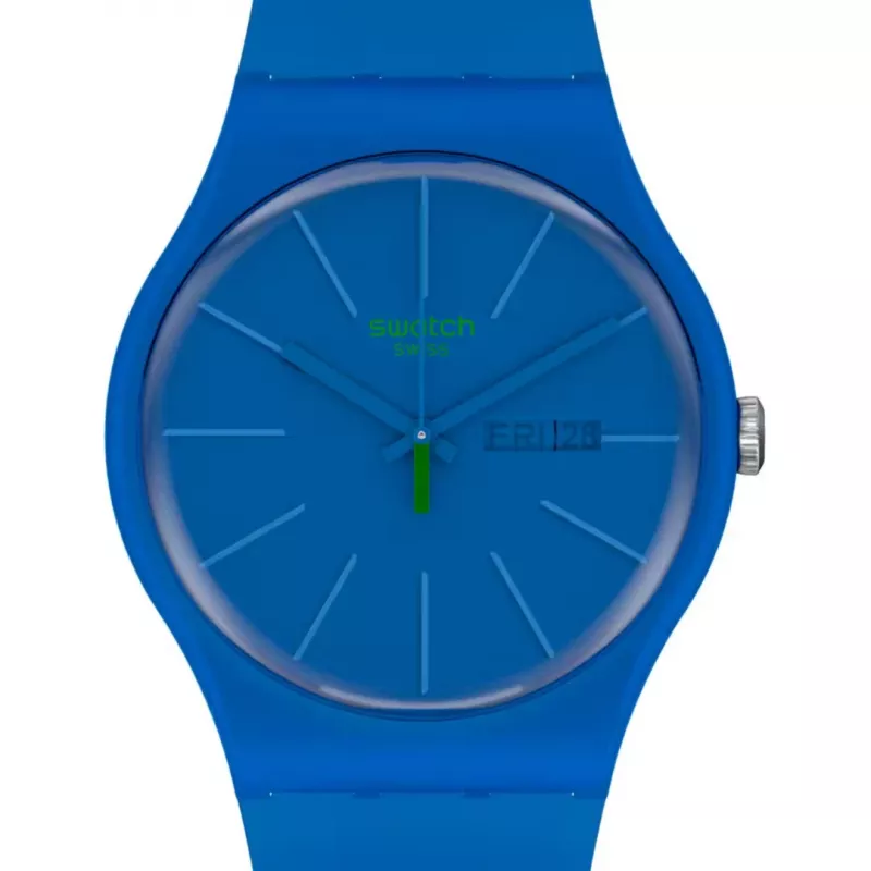 Swatch New Gent SO29N700 Reloj de hombre azul biocerámica 41mm