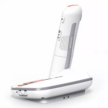 Teléfono inalámbrico DECT Swissvoice Xtra 2355 con contestador automático e identificación de llamadas, Blanco