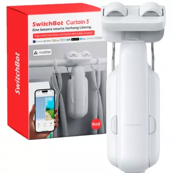 Switchbot Curtain Rod 3 (2025) Motor de cortina inteligente Blanco
