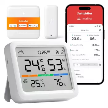 SwitchBot Meter Pro Estación meteorológica Termómetro Higrómetro Blanco