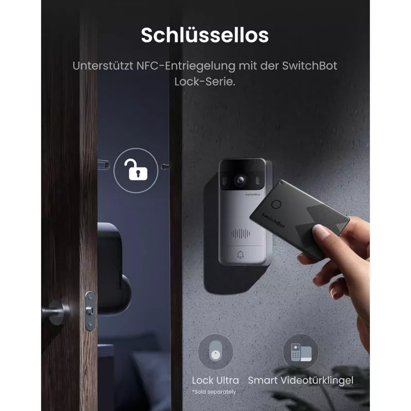 Switchbot SWB VDB-M-SW - Videoportero WiFi con pantalla en color de 4,3