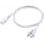 Sygonix SY-5043494 cable de alimentación para aparatos CEE 7/7 a IEC C13 blanco 2,00 m