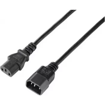 Sygonix SY-5243894 Cable de extensión de corriente IEC C13/C14, 5 m, negro