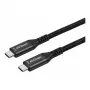 Synergy 21 Cable USB 4.0 USB-C a USB-C 1,5 m Negro Textil Trenzado 40Gbps 240W