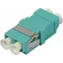 SYNERGY21 Adaptador de fibra óptica LC dúplex multimodo, 50/125 µm, aqua, sin brida S215481