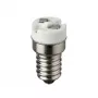 SYNERGY21 Adaptador LED E14 a GX5.3 para lámparas LED, blanco
