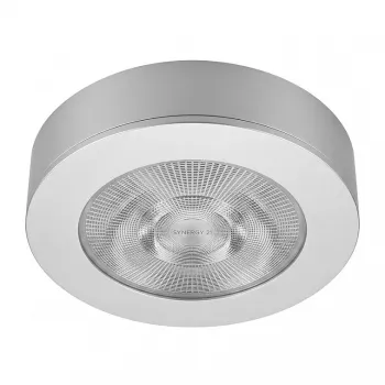 SYNERGY21 LED plafón empotrable Helios plateado redondo marco de superficie (S21-LED-ME009)