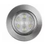 SYNERGY21 Foco LED de techo empotrable Helios Plata - Redondo + Orientable - Blanco cálido