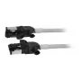 Synergy21 Cable de parcheo RJ45, CAT6A 500M, 3 m, Gris, S/FTP, Slimline Redondo d=4,5 mm, TPE/LSZH (Superflex), AWG28, con conector macho CAT7, conector giratorio