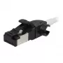 Synergy21 Cable de parcheo RJ45, CAT6A 500M, 7,5 m, Blanco, S/FTP, Slimline Redondo d=4,5 mm, TPE/LSZH (Superflex), AWG28, con conector macho CAT7, conector giratorio