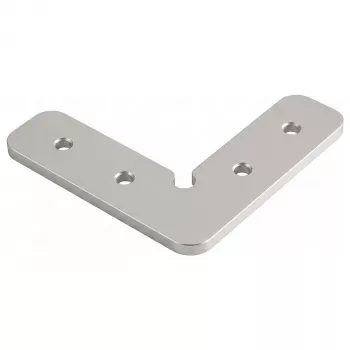 Conector de esquina de 90° SYNERGY21 S21-LED-PR240099 para perfiles LED en U ALU143/ALU144/ALU145/ALU146, aluminio anodizado, plata