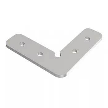 SYNERGY21 S21-LED-PR240100 Conector en ángulo de 90° para perfiles LED en U ALU143/ALU144/ALU146, empotrado, negro