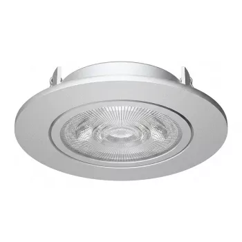 SYNERGY21 Synergy 21 LED Downlight de techo empotrable Helios plateado - redondo + orientable - blanco neutro
