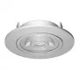 SYNERGY21 Synergy 21 LED Downlight de techo empotrable Helios plateado - redondo + orientable - blanco neutro
