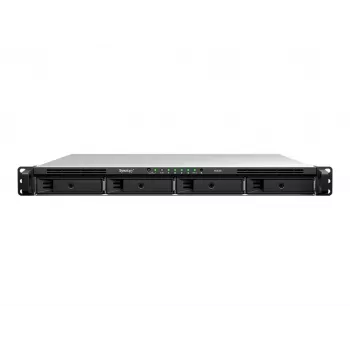 Synology RS826+ NAS 4 bahías rackmount 1U, AMD Ryzen V1500B, 4GB DDR4 ECC, 4x 1GbE, sin discos