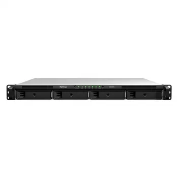 Synology RackStation RS826RP+ NAS rackmount 1U de 4 bahías, AMD Ryzen V1500B, 4GB DDR4 ECC, 4x 1GbE, fuente de alimentación redundante