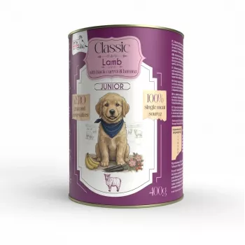 Syta Micha alimento húmedo para cachorros con cordero y zanahorias - lata de 400g