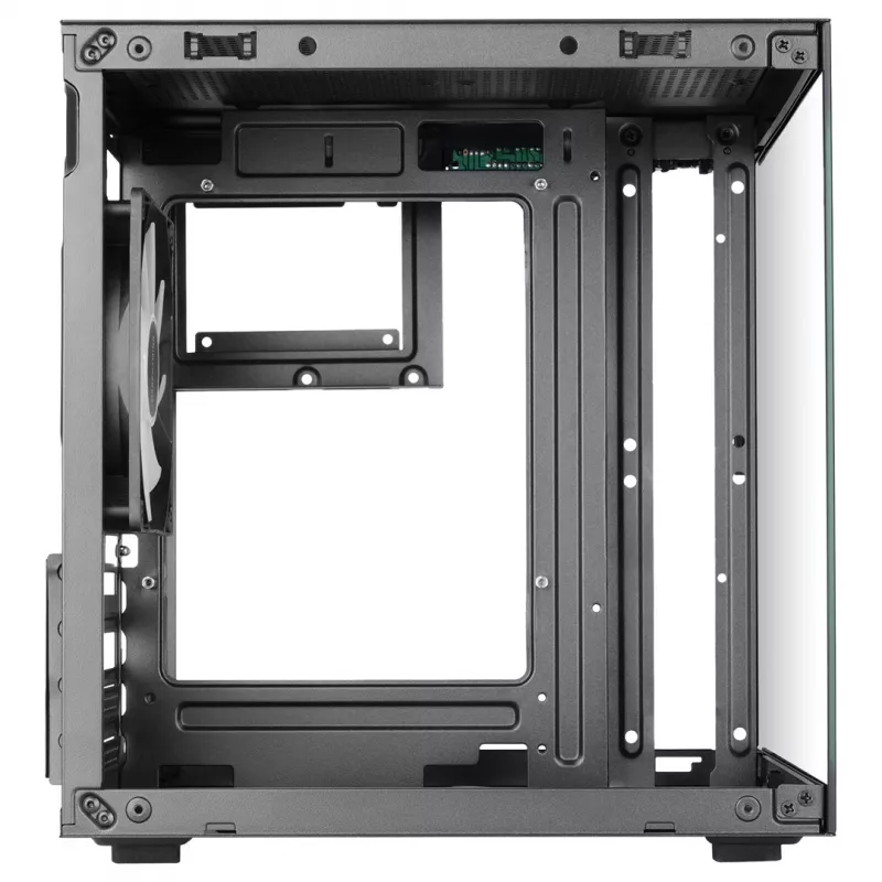 TACENS MARS MC-CUBE caja Micro-ATX, negra, cristal templado, ARGB, USB-C