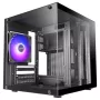 TACENS MARS MC-CUBE caja Micro-ATX, negra, cristal templado, ARGB, USB-C