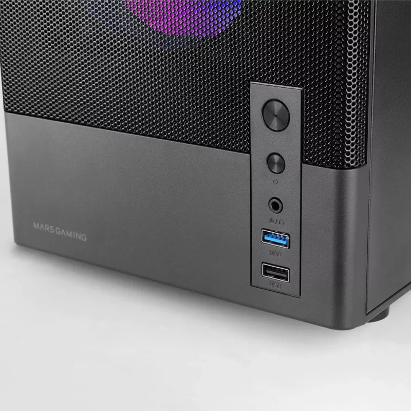 TACENS MARS MC-ONYX Caja torre mATX 3xARGB Negra