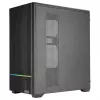 TACENS MARS MC-QUANTUM Caja semitorre ATX con 3 ventiladores FDB de 120mm + 1 ventilador ARGB de 120mm, USB-C, cristal templado, negro