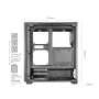 TACENS MARS MC-QUANTUM Caja semitorre ATX con 3 ventiladores FDB de 120mm + 1 ventilador ARGB de 120mm, USB-C, cristal templado, negro