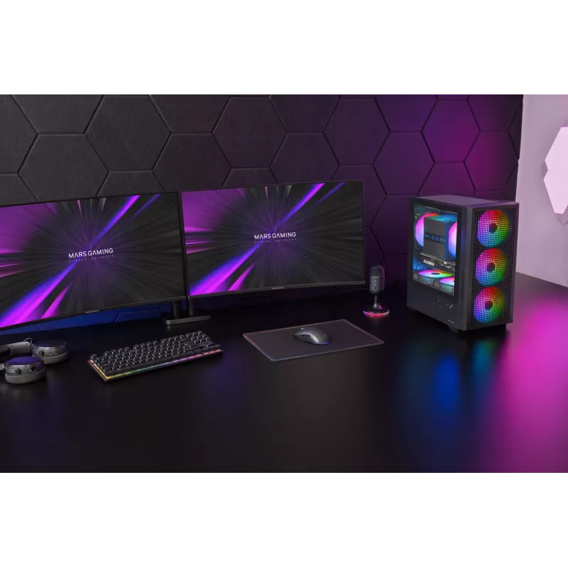 TACENS MARS MC-VECTOR Caja torre Micro-ATX 4xARGB USB-C