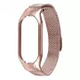 Tactical Xiaomi correa magnética de acero Loop para Mi Band 7 rosa